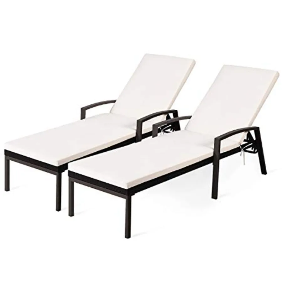 Rattan Lounge Set - Patio chaise lounge set for outdoor
