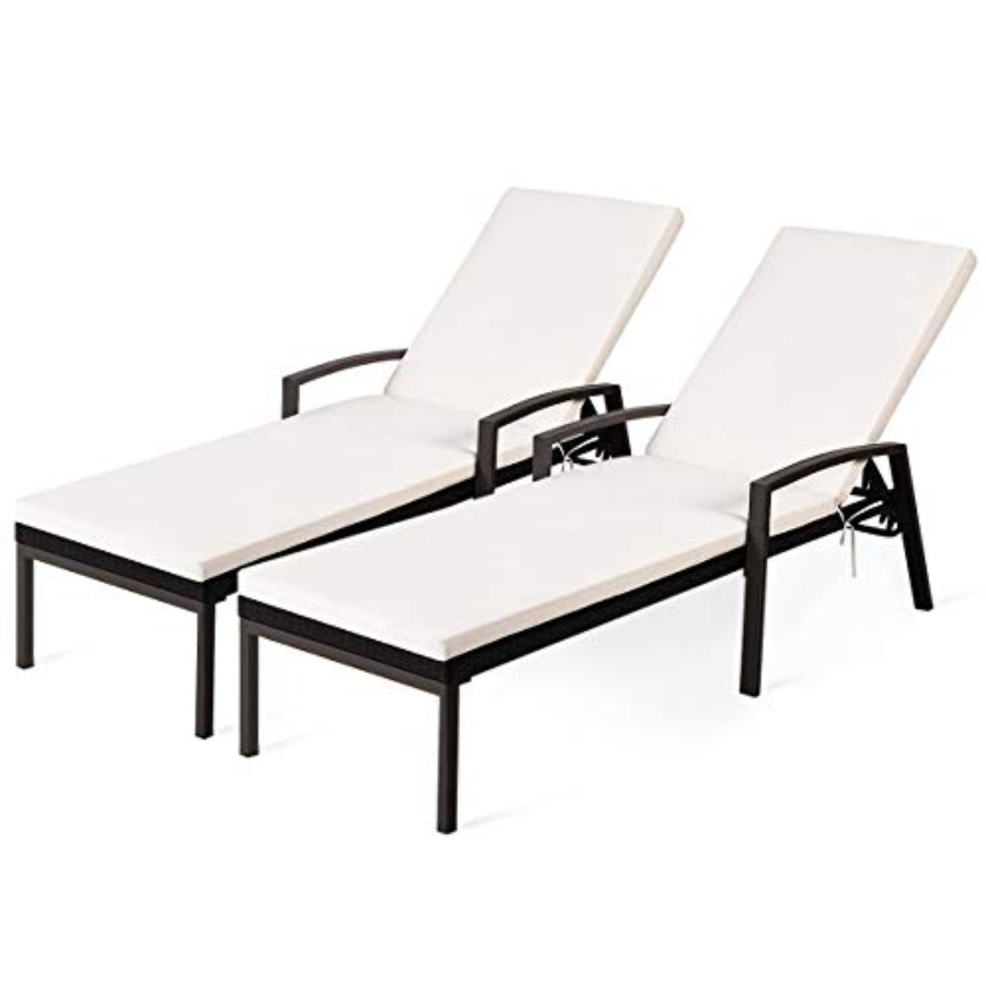 Rattan Lounge Set - Patio chaise lounge set for outdoor
