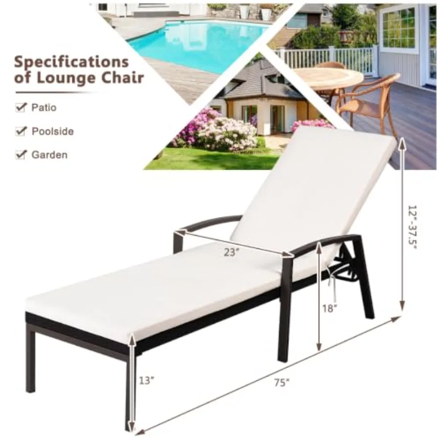Patio chaise lounge set for ou - Rattan Lounge Set review and price