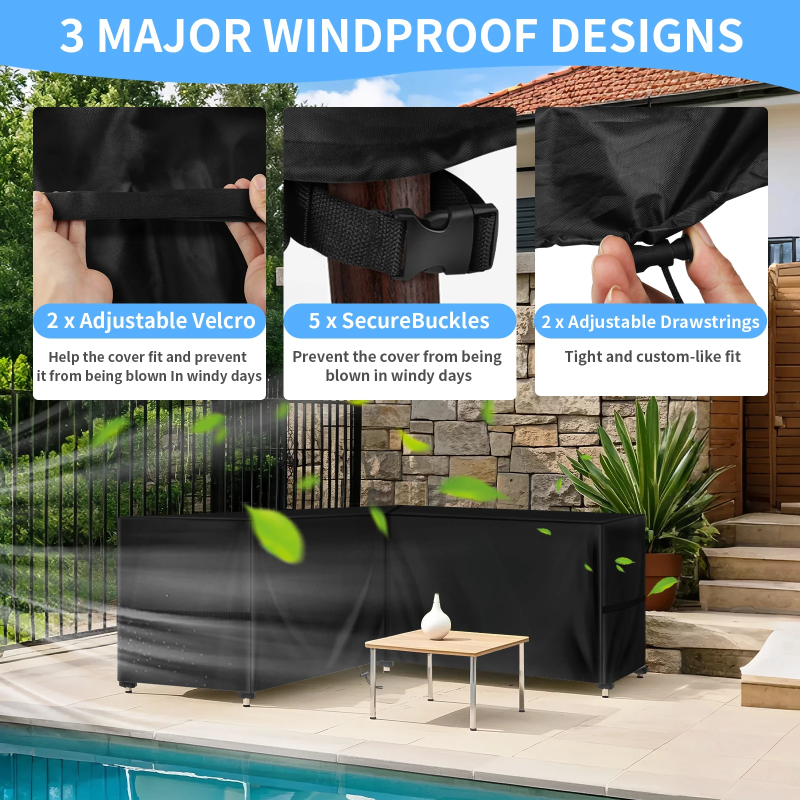 L-Shape Garden Sofa Cover 210x - Outdoor Furniture Cover Xl review and price