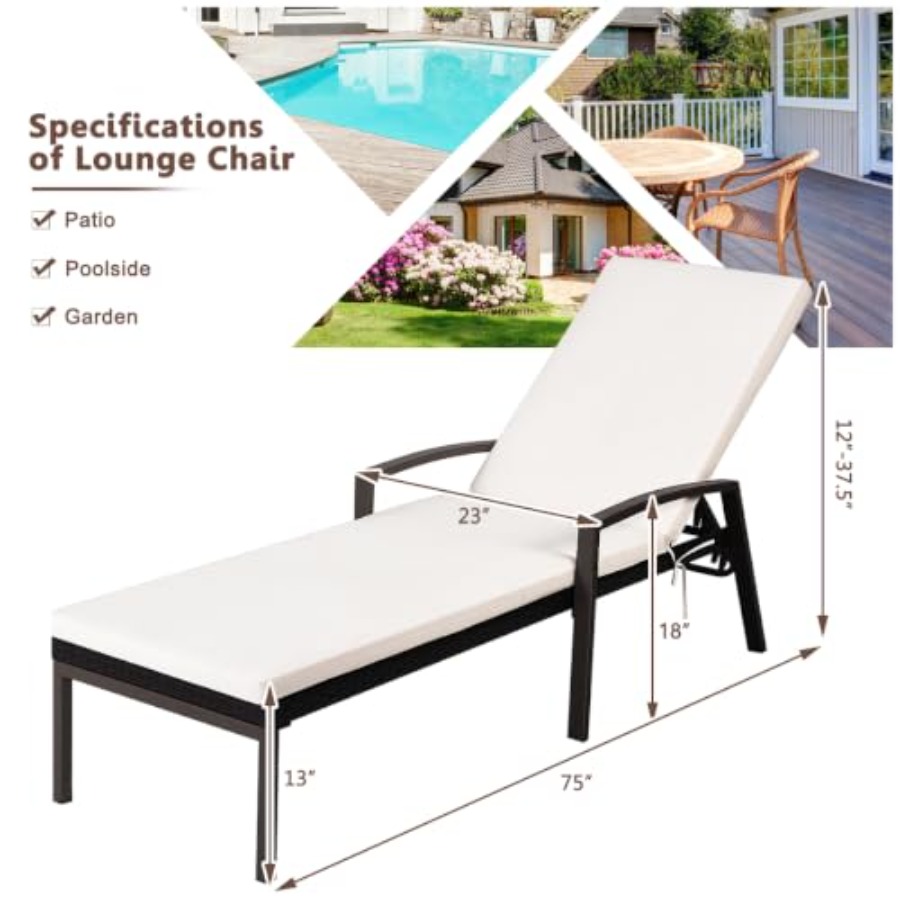 Patio chaise lounge set for ou - Rattan Lounge Set review and price