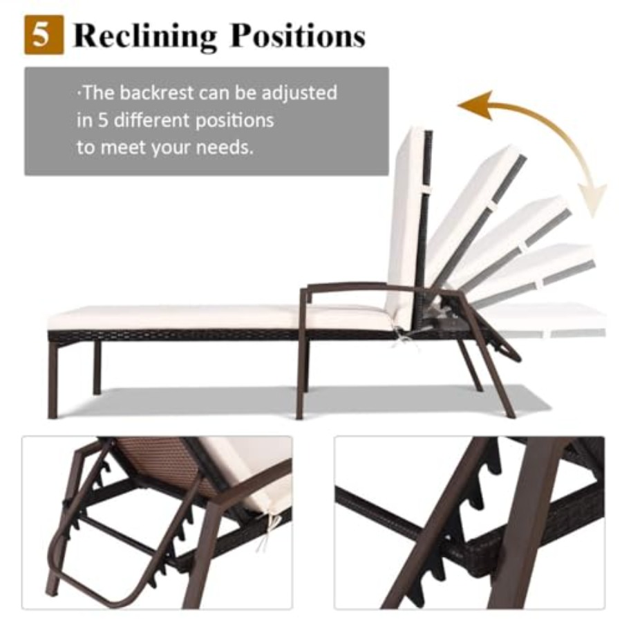 Patio chaise lounge set for ou - Rattan Lounge Set review and price