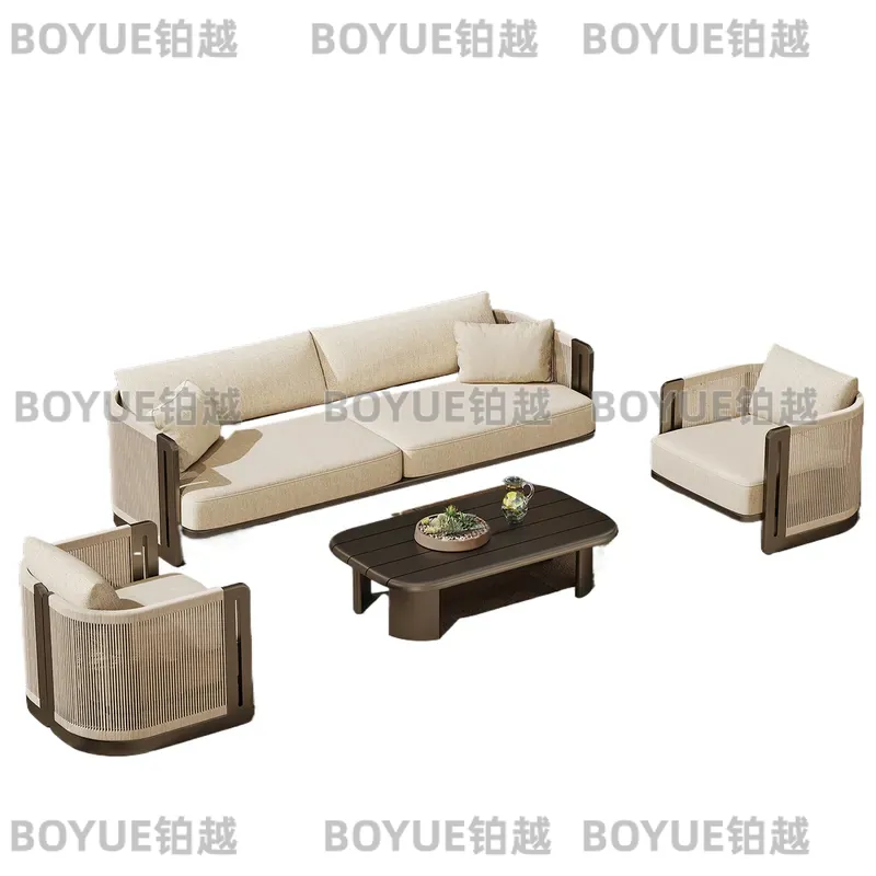 Outdoor Rattan Sofa Set Alumin - Rattan Lounge Set review and price