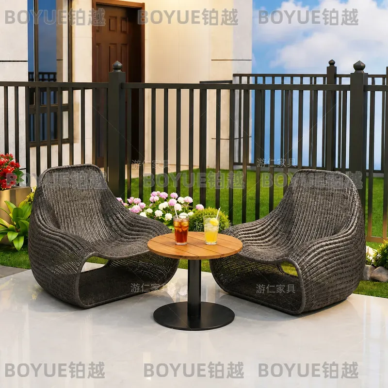 Outdoor Wicker Patio Furniture - Rattan Lounge Set review and price