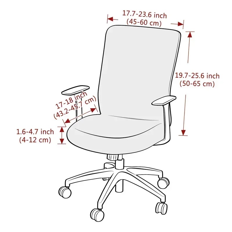 1PC Jacquard Office Chair Cove - Outdoor Furniture Cover Xl review and price