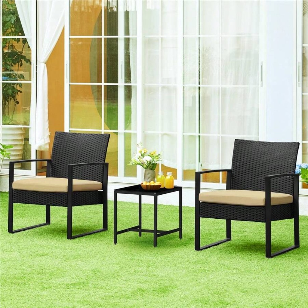 3 Piece Outdoor Wicker Furnitu - Outdoor Furniture Durable review and price