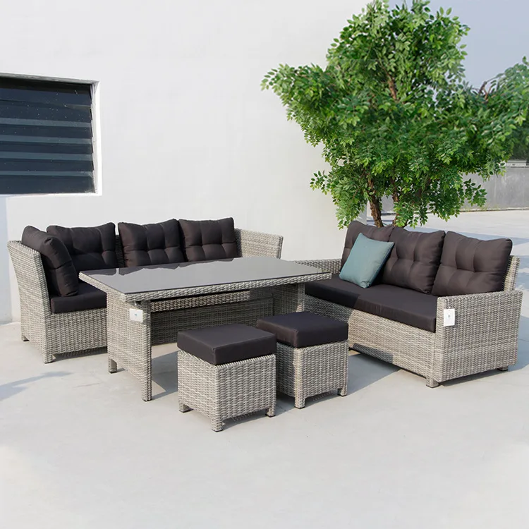 Outdoor PE Wicker Lounge Sofa  - Rattan Lounge Set review and price