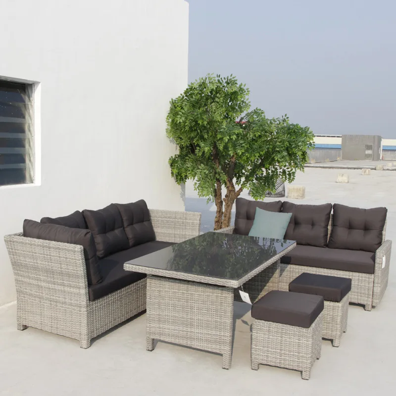 Outdoor PE Wicker Lounge Sofa  - Rattan Lounge Set review and price