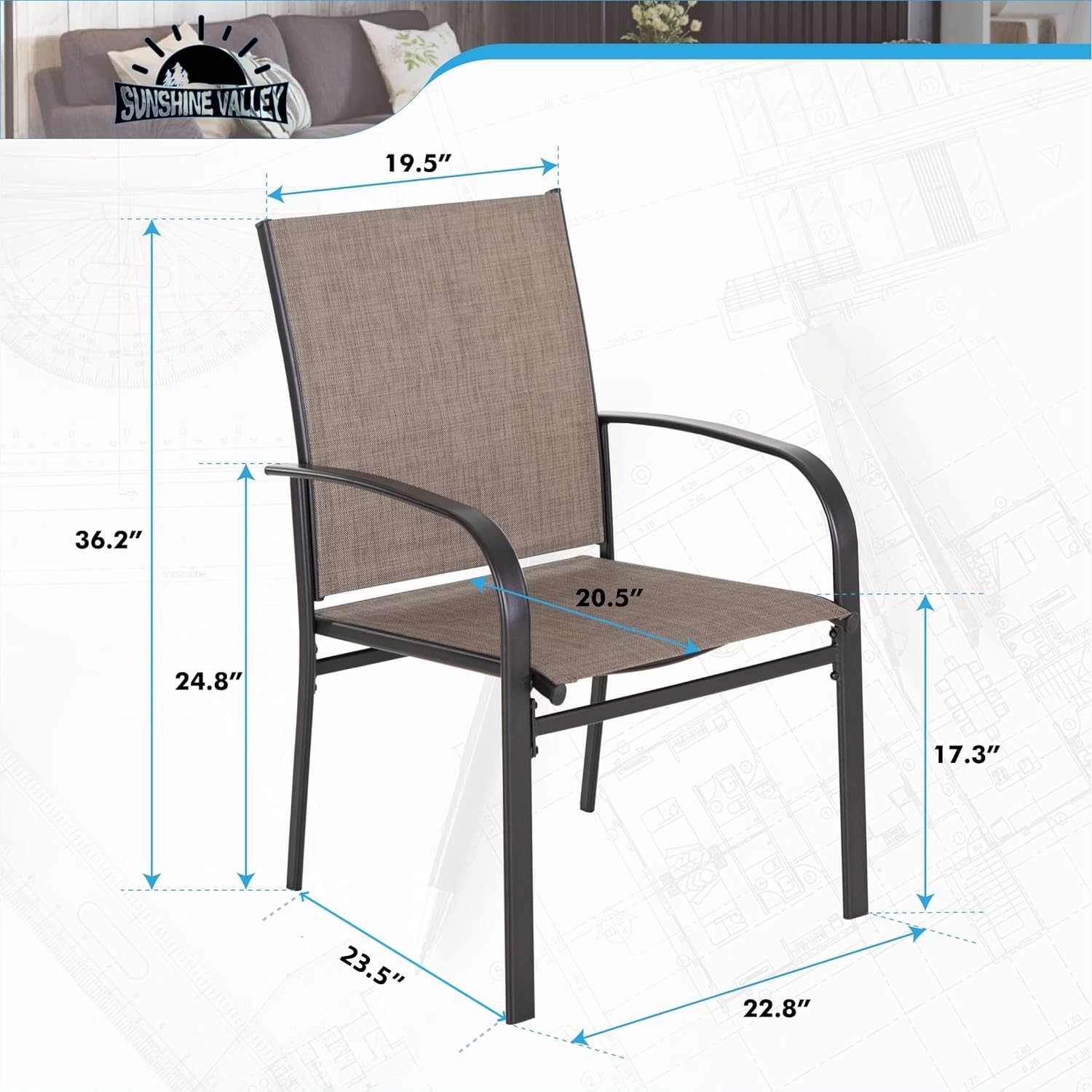 o*-Patio Dining Chairs Set of  - Outdoor Furniture Ofo review and price