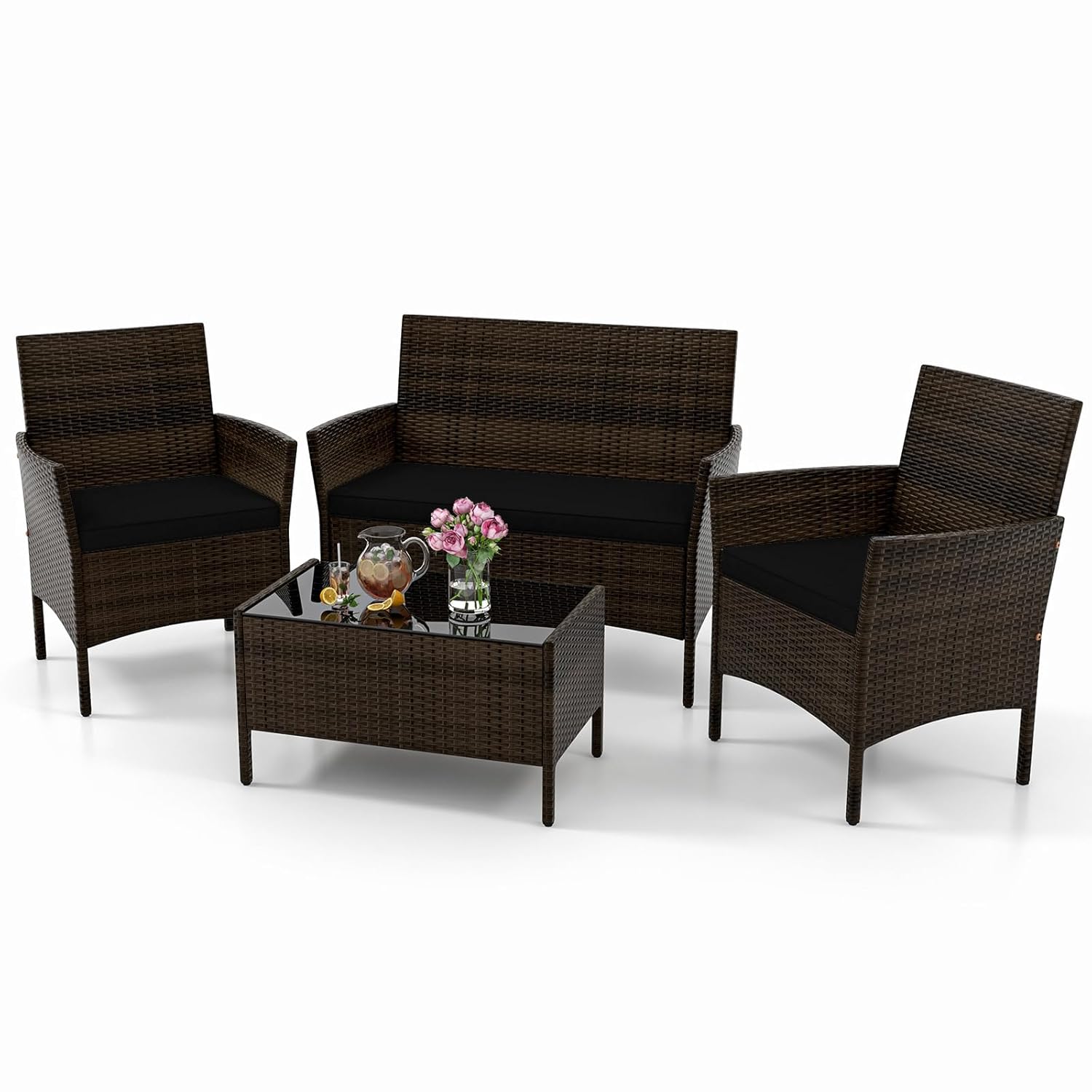 o*-4 Piece Patio Furniture Set - Outdoor Furniture Ofo review and price