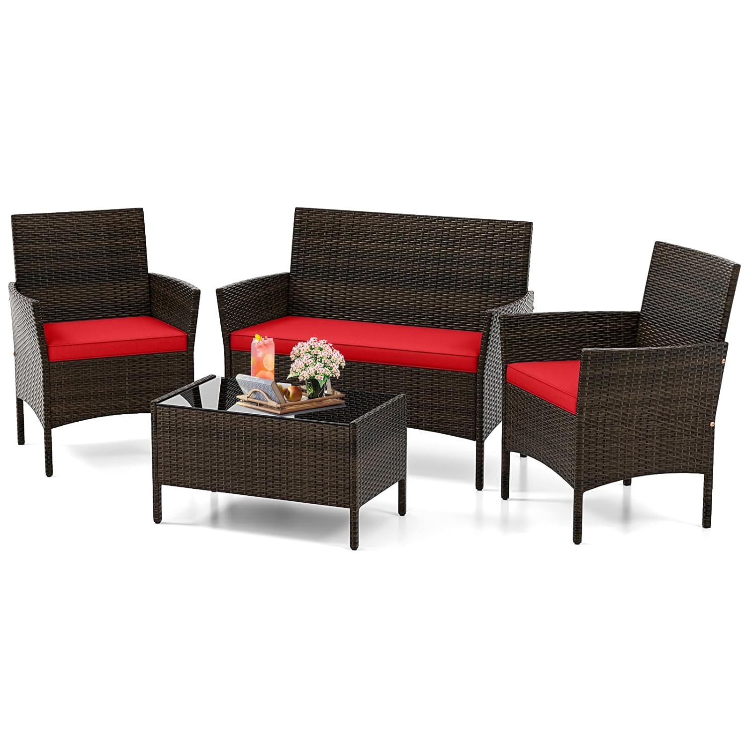 o*-4 Piece Patio Furniture Set - Outdoor Furniture Ofo review and price