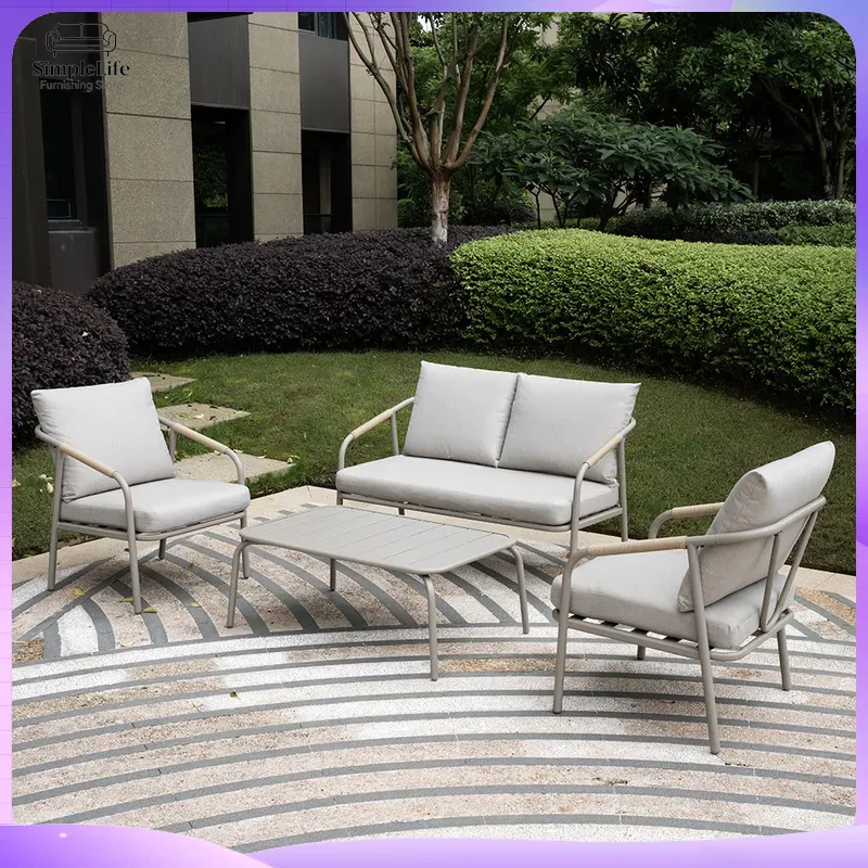 Nordic Outdoor Sofa Set for Ga - Rattan Lounge Set review and price