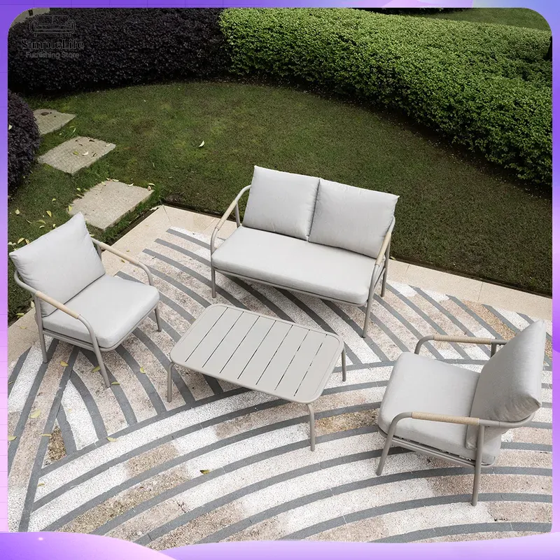 Nordic Outdoor Sofa Set for Ga - Rattan Lounge Set review and price