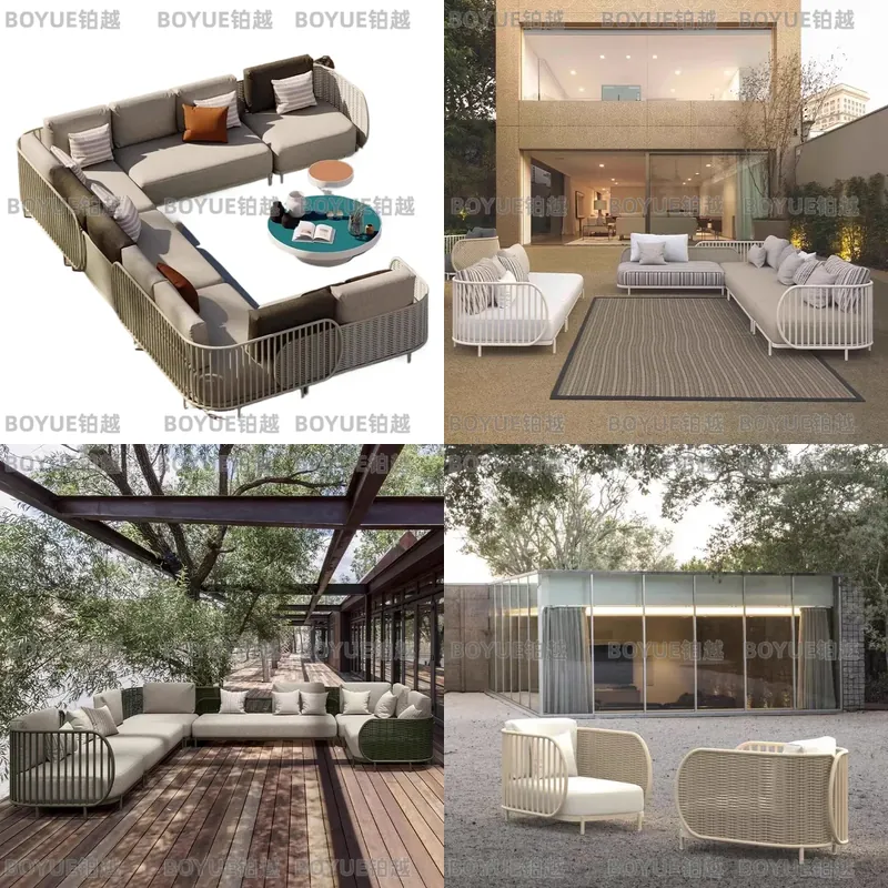 Wicker Patio Furniture Set Out - Rattan Lounge Set review and price