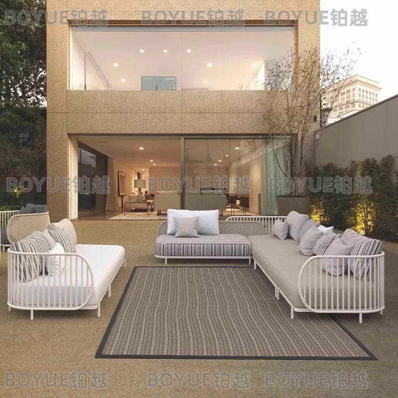 Wicker Patio Furniture Set Out - Rattan Lounge Set review and price